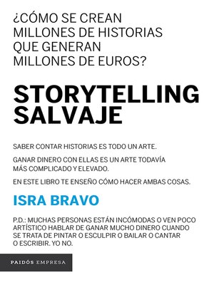 cover image of Storytelling salvaje